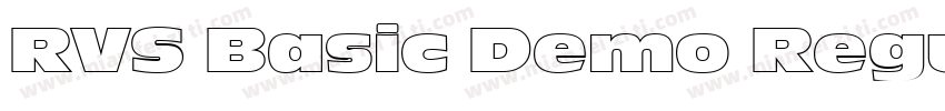 RVS Basic Demo Regu字体转换